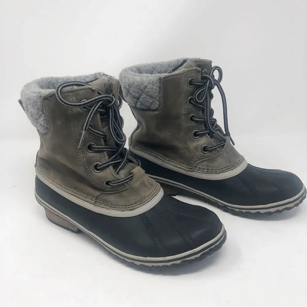 SOREL | Slimpack II Lace - Elk Waterproof Rain & Snow Boots Women’s Size 8.5